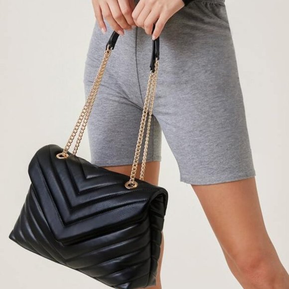 BLACK / TAN / CARMEL ELEGANT CHIC BAG - Picture 4 of 15